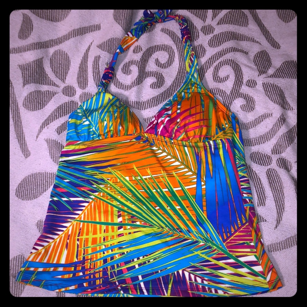 Tropical bathing suit top